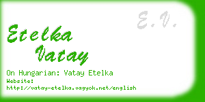 etelka vatay business card